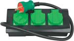 <b>Forgreningsled IP 44 3 stik.</b>